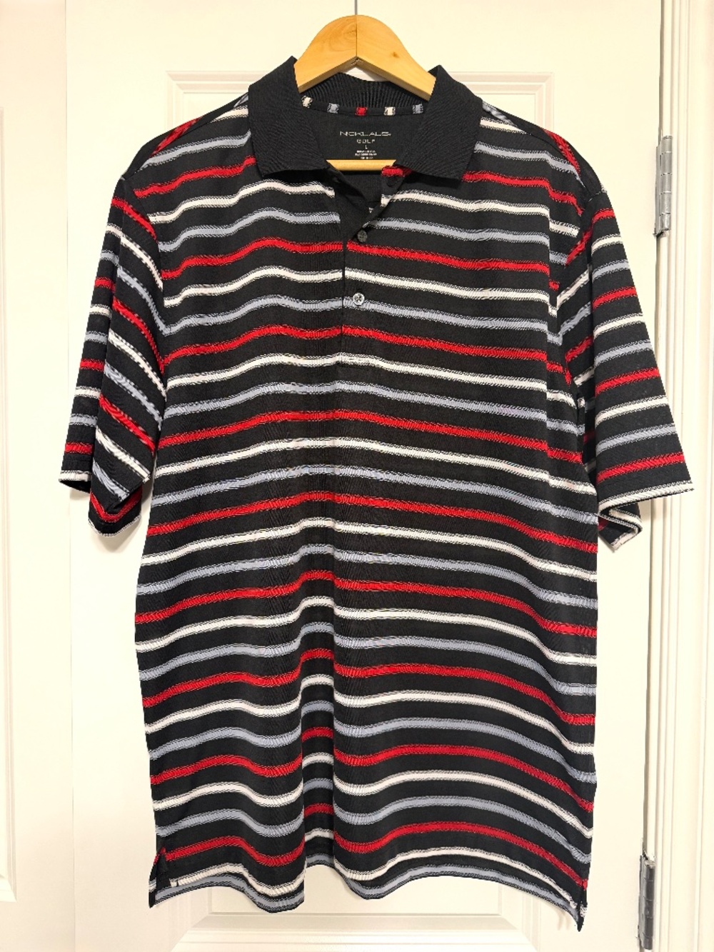 Nicklaus Golf Polo Shirt Men's Striped Golf Shirt